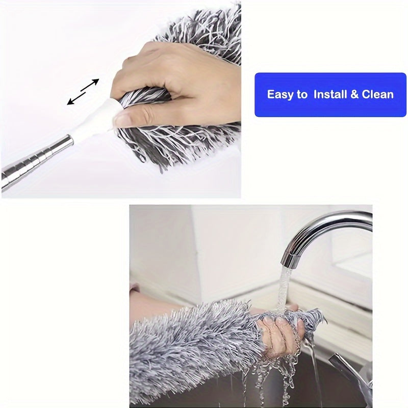 1PC Retractable Bendable Microfiber Duster