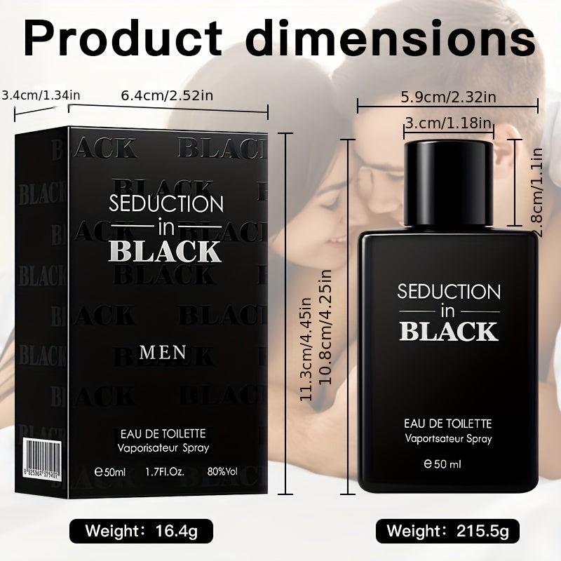 Men's Elegant Eau De Toilette 50ml | Long-Lasting Fresh Cologne Fragrance