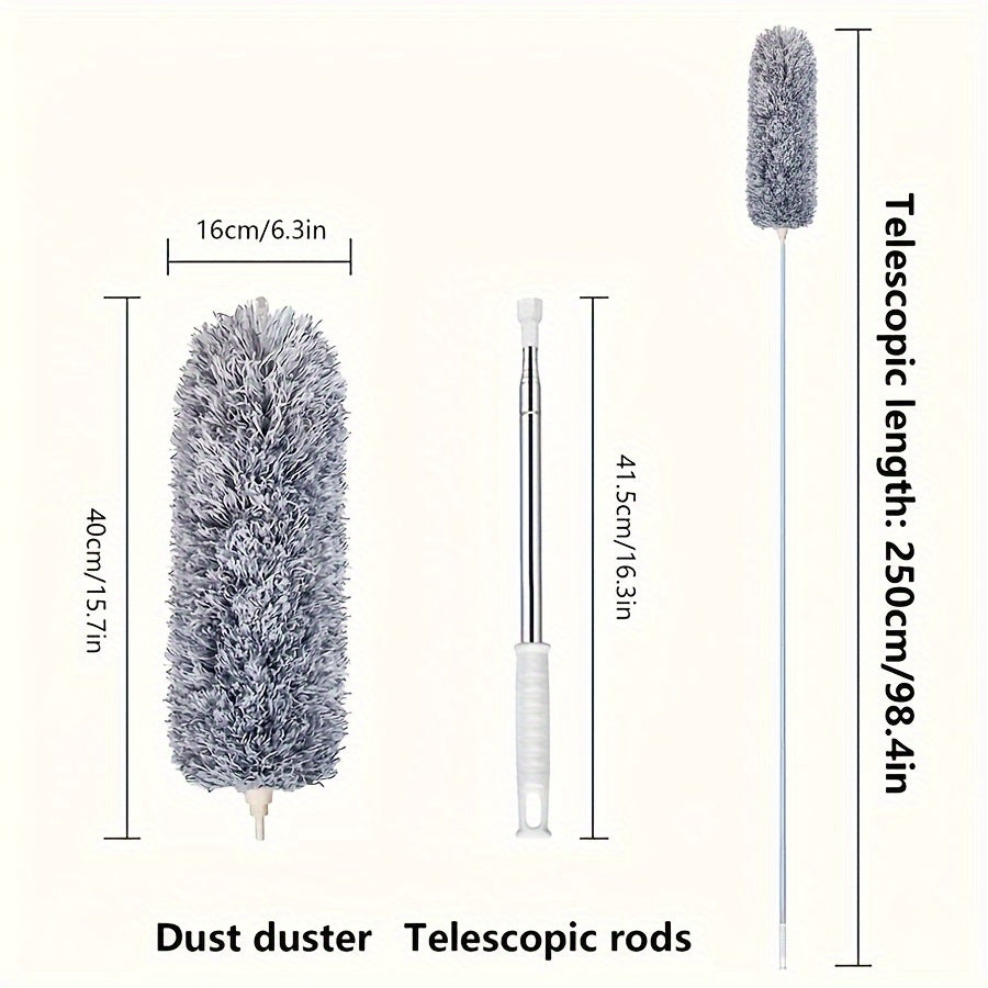 1PC Retractable Bendable Microfiber Duster