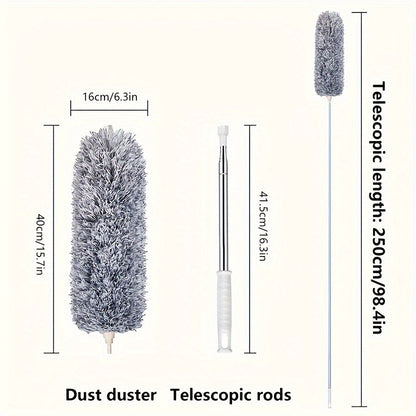 1PC Retractable Bendable Microfiber Duster