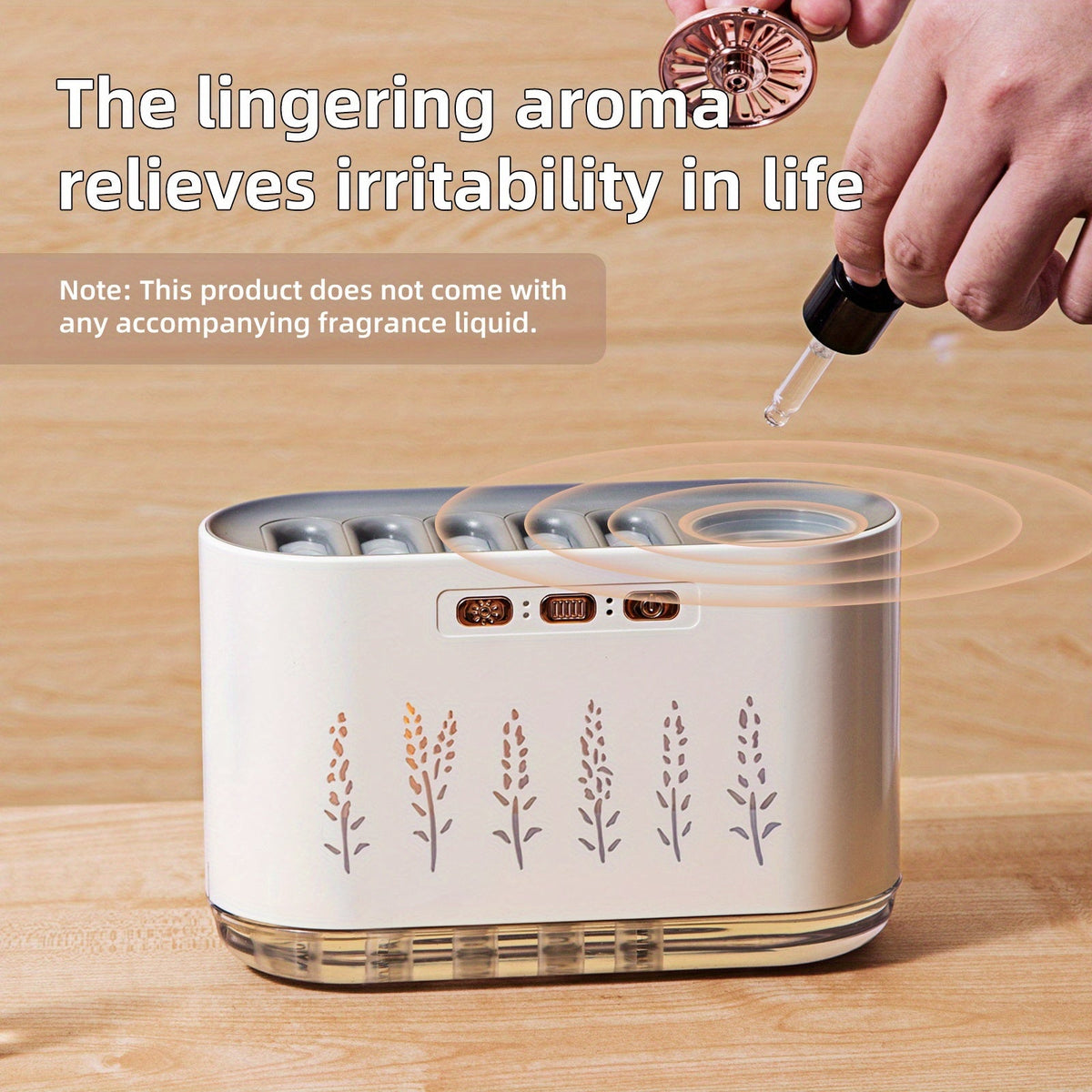 USB Rechargeable Aromatherapy Humidifier with 7-Color LED Lights