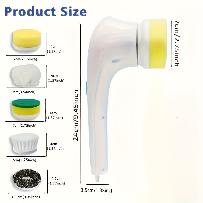 Electric Rotating Cleaning Brush – USB Rechargeable