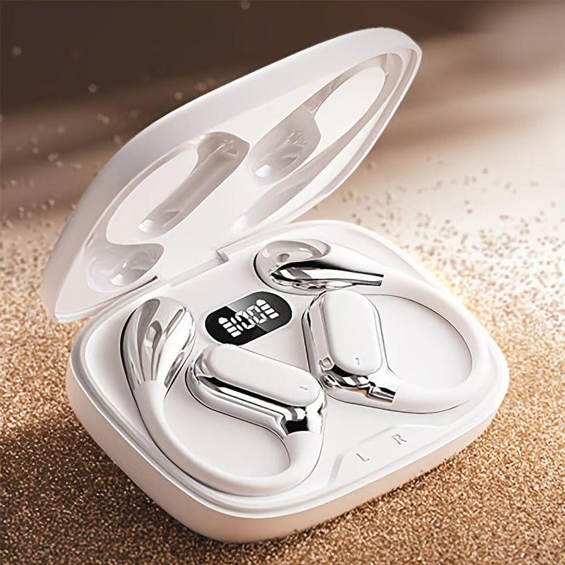 2026 True Wireless Open-Ear Earbuds – Bluetooth 5.4 TWS, HiFi Bass, HD Calls