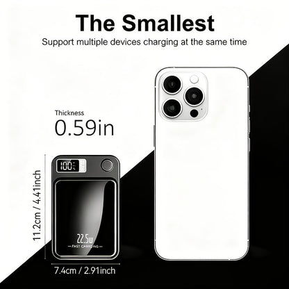 10000mAh Magnetic Wireless Power Bank 22.5W USB-C Fast Charging