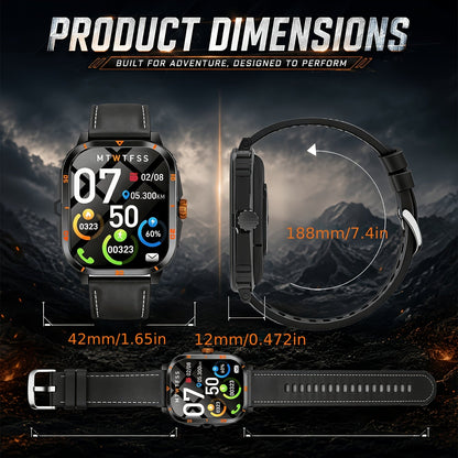 2026 Smart Watch for Men – Bluetooth Calling, Fitness Tracker