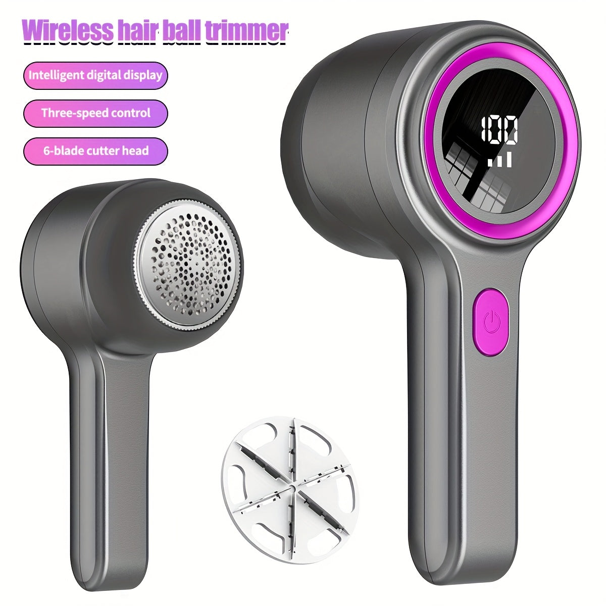 2026 Upgraded USB-C Rechargeable Electric Lint Remover | Fabric Shaver with LED