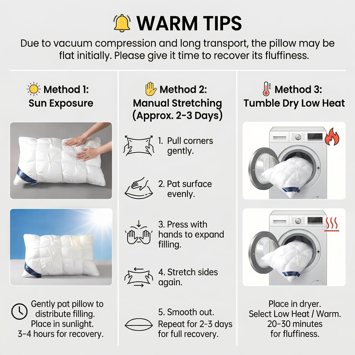 Buy 1 Get 1 Free Hotel Quality Pillows (2-Pack)