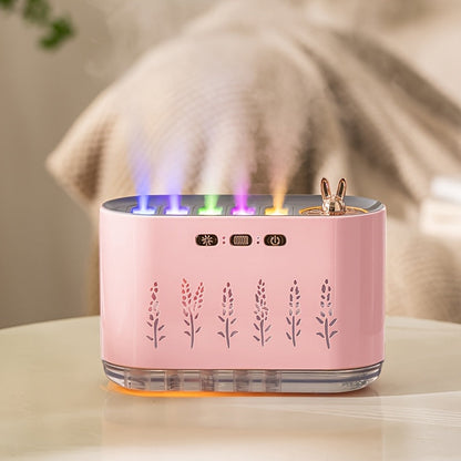 USB Rechargeable Aromatherapy Humidifier with 7-Color LED Lights