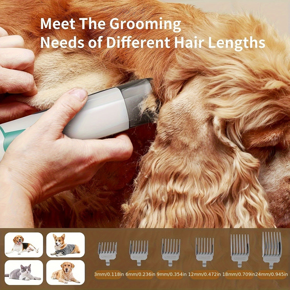 Dog Grooming Kit with Pet Grooming Vacuum