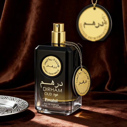 Dubai Oud Luxury Men's Eau De Parfum 3.4oz (100ml) – Long-Lasting Arabian Oriental Woody Cologne