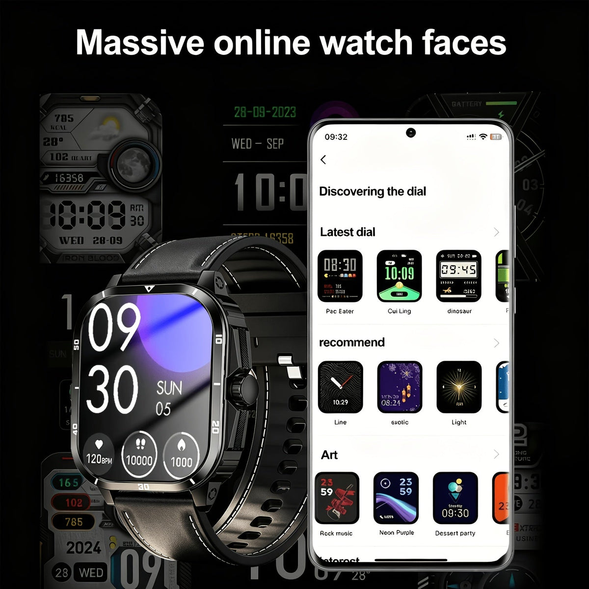 2026 New Smart Watch/Band Unisex - Wireless Call/Text/Multi-Sport