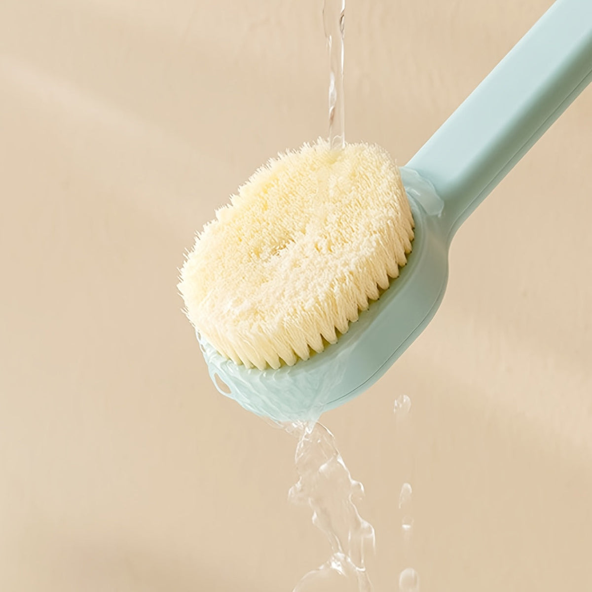 Liquid Bath Brush with Long Handle & Bath Ball