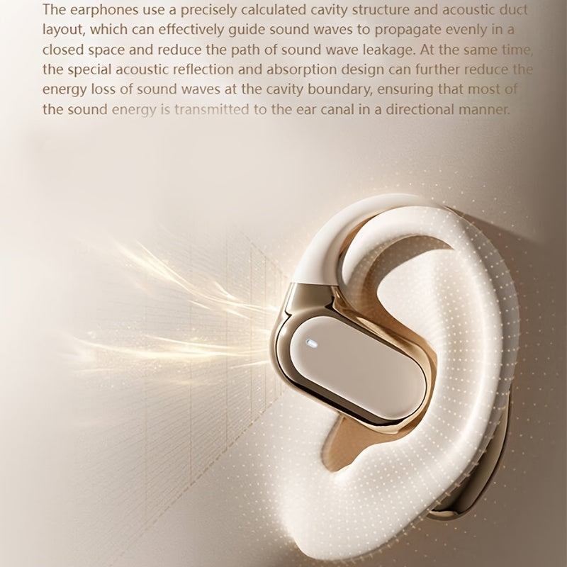 2026 True Wireless Open-Ear Earbuds – Bluetooth 5.4 TWS, HiFi Bass, HD Calls