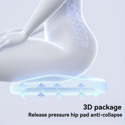 10-Hour Ergonomic Memory Foam Office Chair Cushion