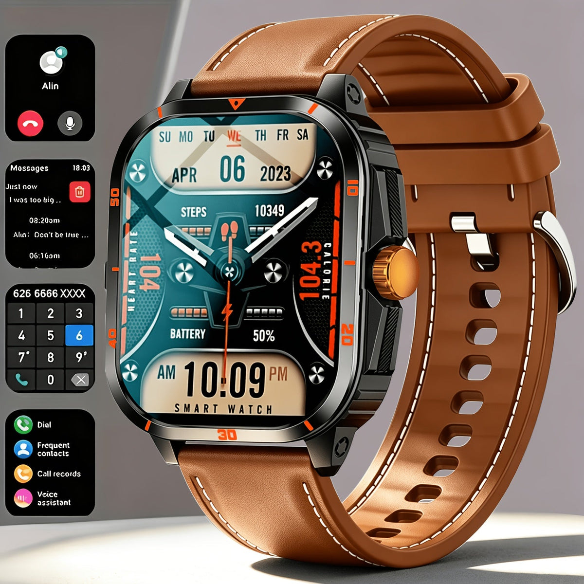 2026 Smart Watch for Men – Bluetooth Calling, Fitness Tracker