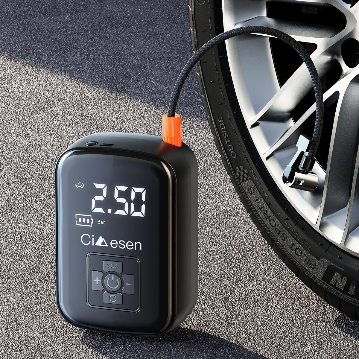 Portable Tire Inflator Air Compressor Cordless Electric Air Pump with Digital Display