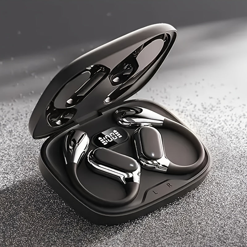 2026 True Wireless Open-Ear Earbuds – Bluetooth 5.4 TWS, HiFi Bass, HD Calls