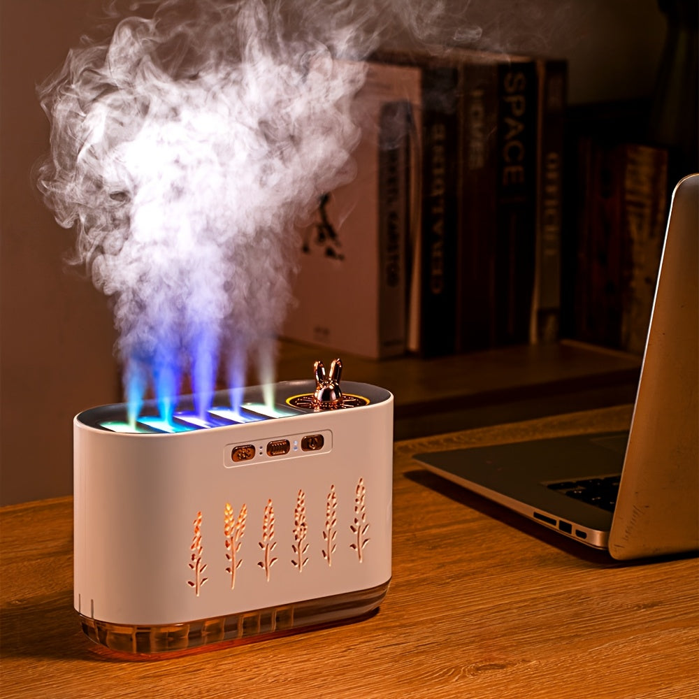 USB Rechargeable Aromatherapy Humidifier with 7-Color LED Lights