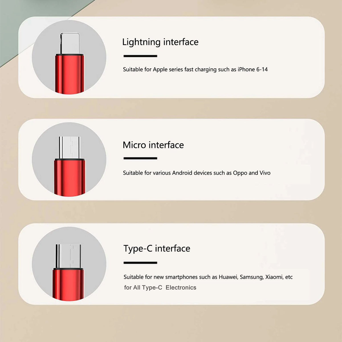 100W 3-in-1 Fast Charging Cable – Retractable USB Charger with Type-C