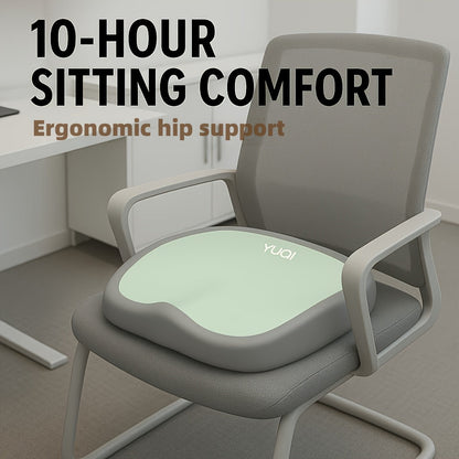 10-Hour Ergonomic Memory Foam Office Chair Cushion