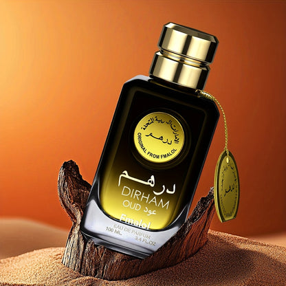 Dubai Oud Luxury Men's Eau De Parfum 3.4oz (100ml) – Long-Lasting Arabian Oriental Woody Cologne