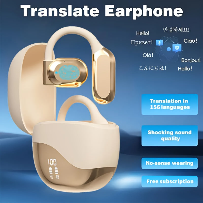 Real-Time AI Translation Earbuds – Smart Language Translator