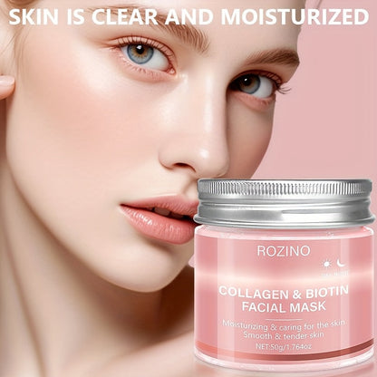 50g Biotin Collagen Day & Night Mask, Hydrates, Keeps Skin