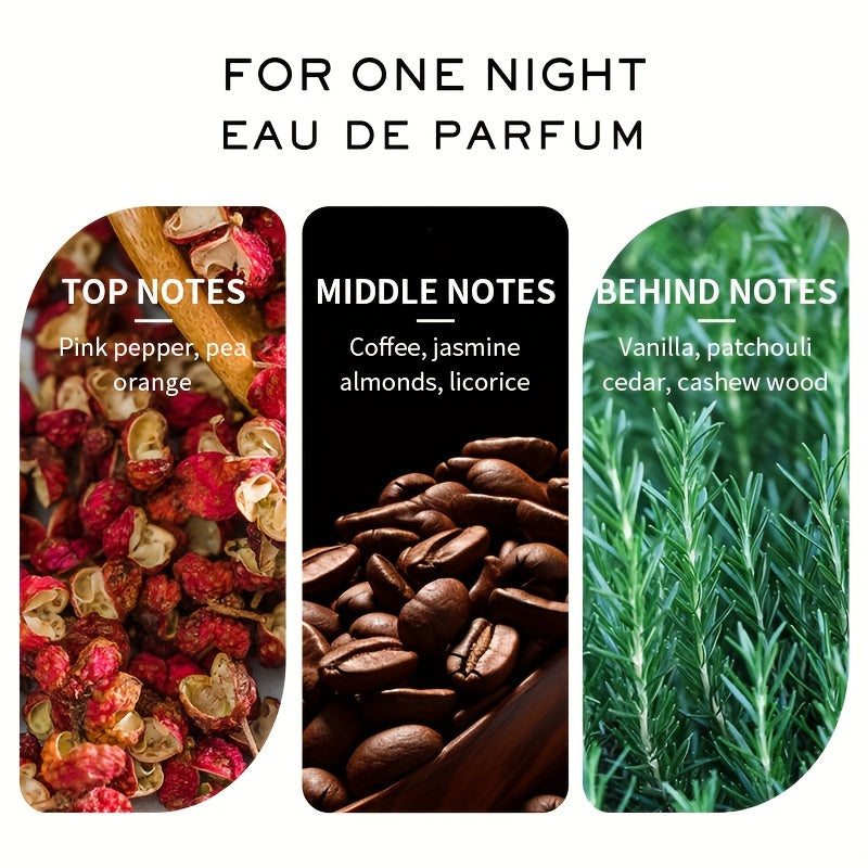 Premium Men's Cologne Spray – Long-Lasting Vanilla, Coffee & Cedar Wood Fragrance