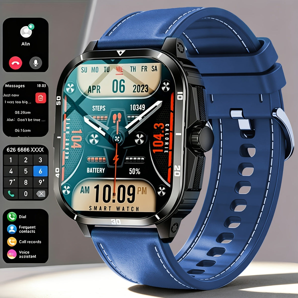2026 Smart Watch for Men – Bluetooth Calling, Fitness Tracker