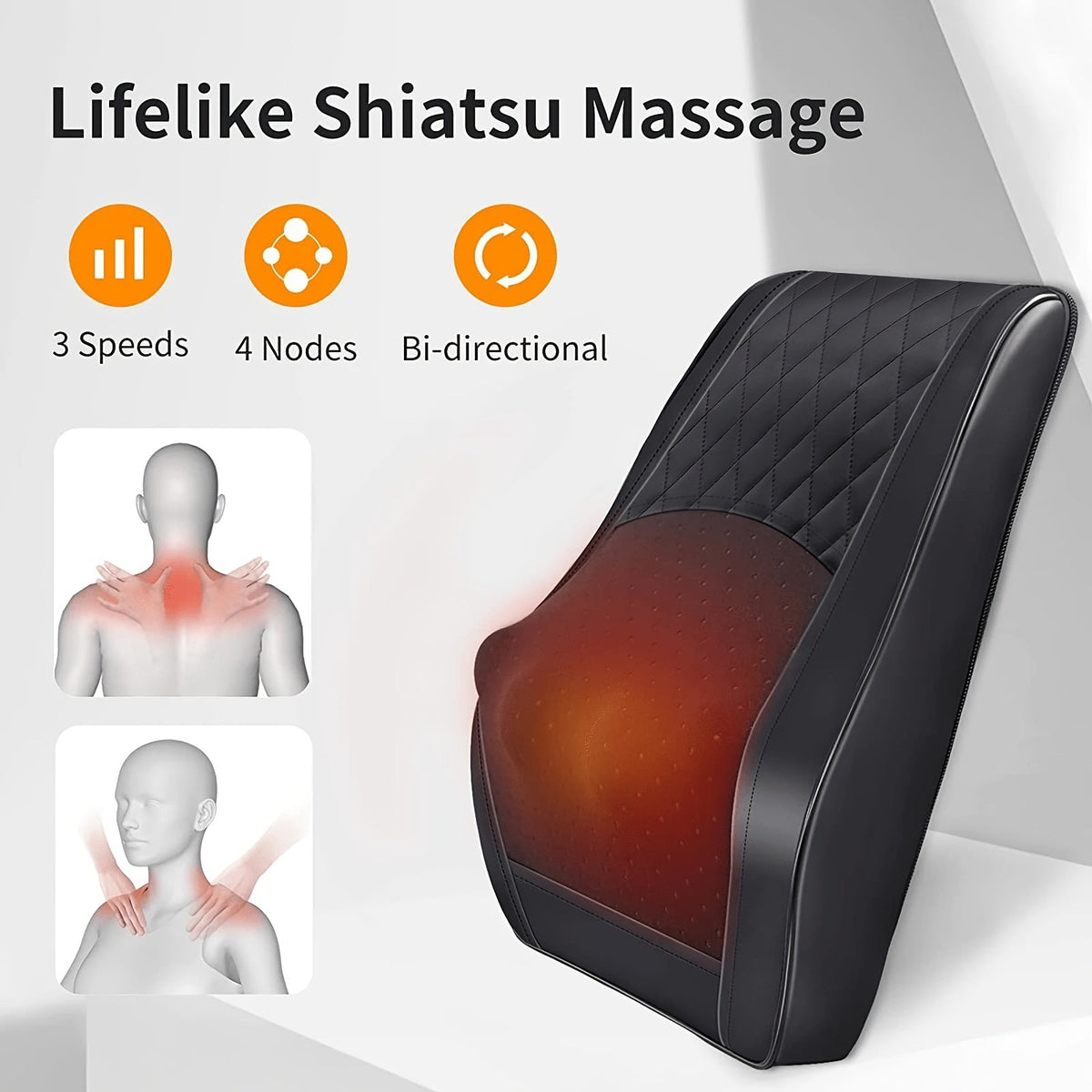 Shiatsu Neck & Shoulder Massager with Heat