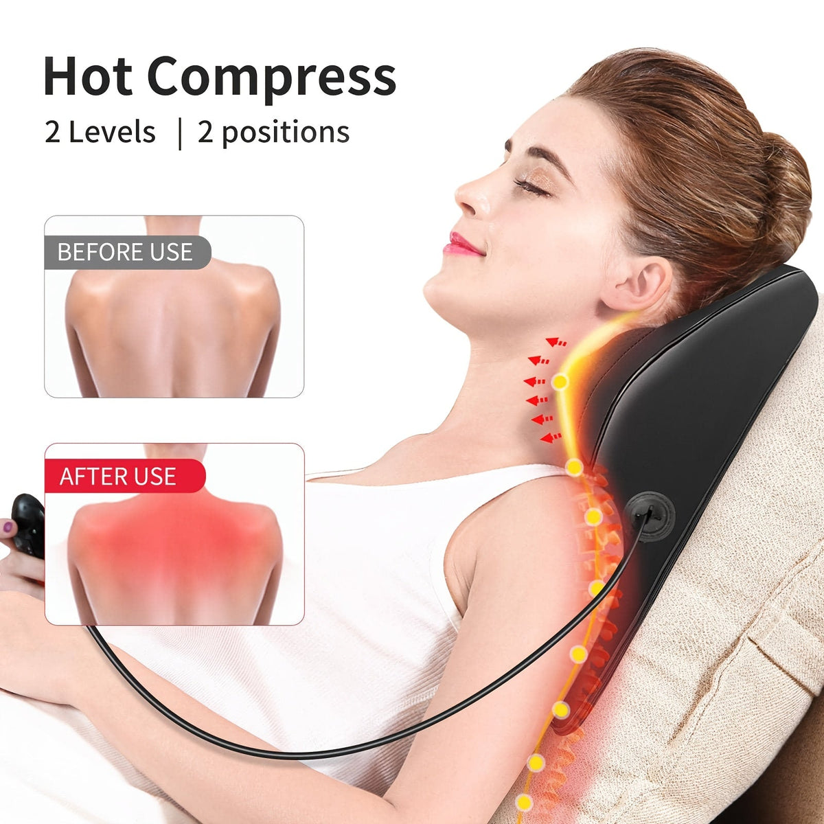 Shiatsu Neck & Shoulder Massager with Heat