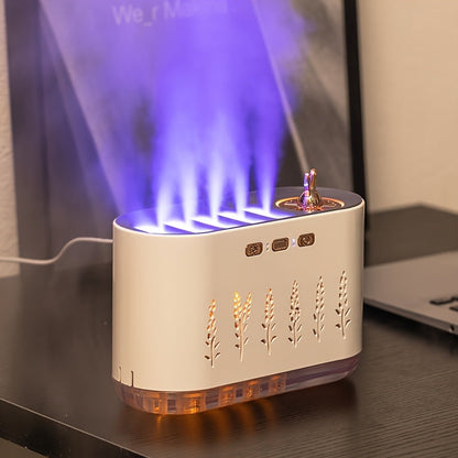 USB Rechargeable Aromatherapy Humidifier with 7-Color LED Lights