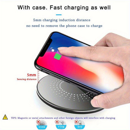 2026 Upgraded 15W Fast Wireless Charger Pad – Qi Wireless Charging Mat