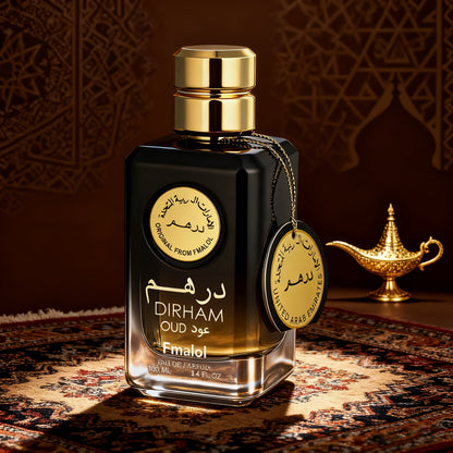 Dubai Oud Luxury Men's Eau De Parfum 3.4oz (100ml) – Long-Lasting Arabian Oriental Woody Cologne