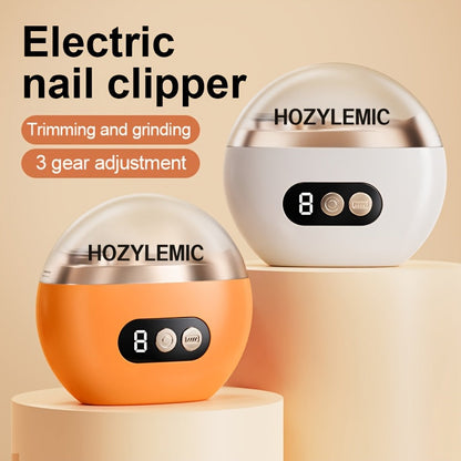 Smart Electric Nail Clipper 2-in-1 USB Rechargeable Nail Trimmer & Polisher