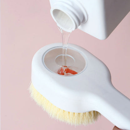 Liquid Bath Brush with Long Handle & Bath Ball
