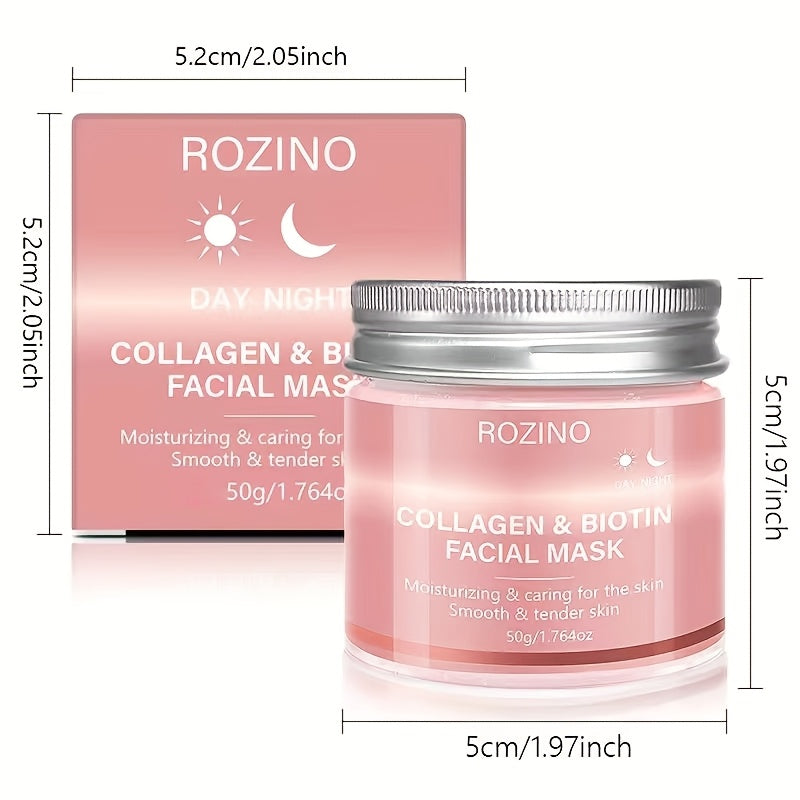 50g Biotin Collagen Day & Night Mask, Hydrates, Keeps Skin