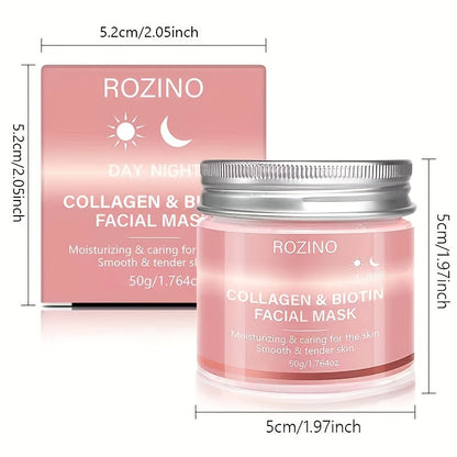 50g Biotin Collagen Day & Night Mask, Hydrates, Keeps Skin