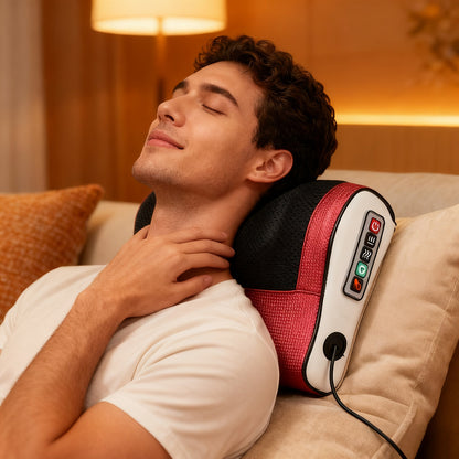 Neck & Back Massager – Deep Tissue Shiatsu Massage Pillow