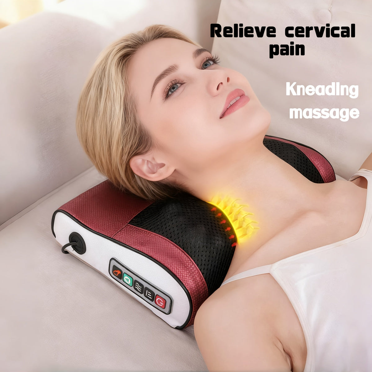 Neck & Back Massager – Deep Tissue Shiatsu Massage Pillow